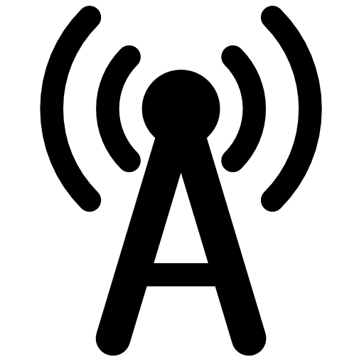 Wi fi signal silhouette wireless connectivity wifi interface icon