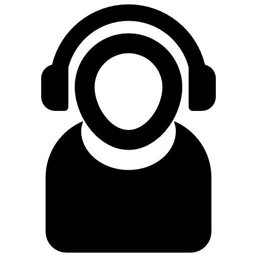 Customer support assistance business operator icon