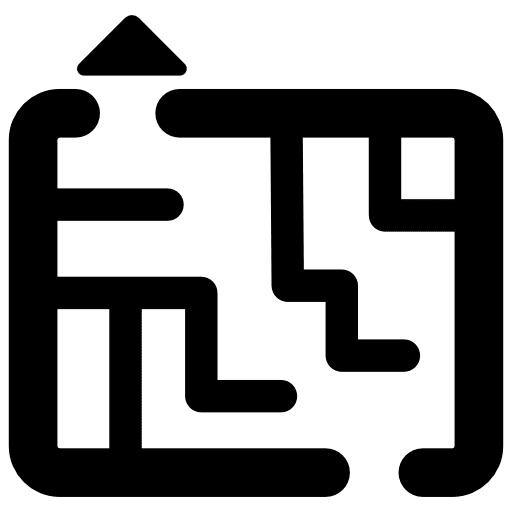 Maze game confusion maze interface icon