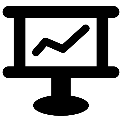 Statistics presentation statistics marketing business icon