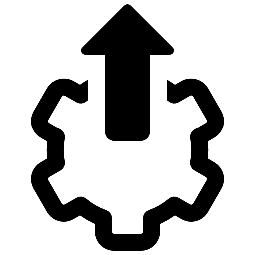 Upload setup setup bolt up arrow icon