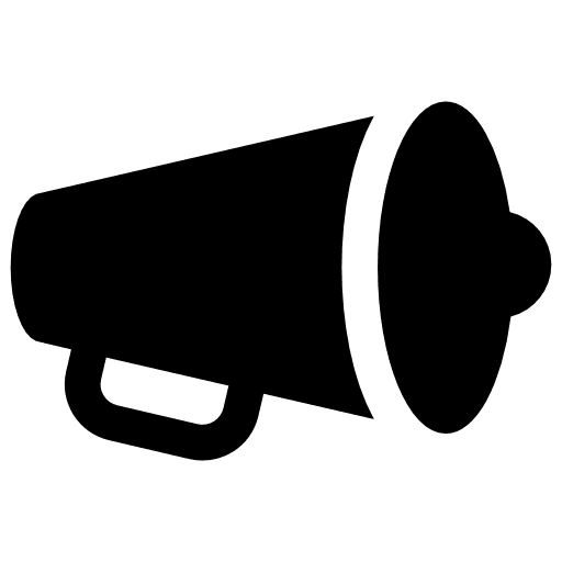 Vintage loudspeaker speaker loudspeaker protest icon