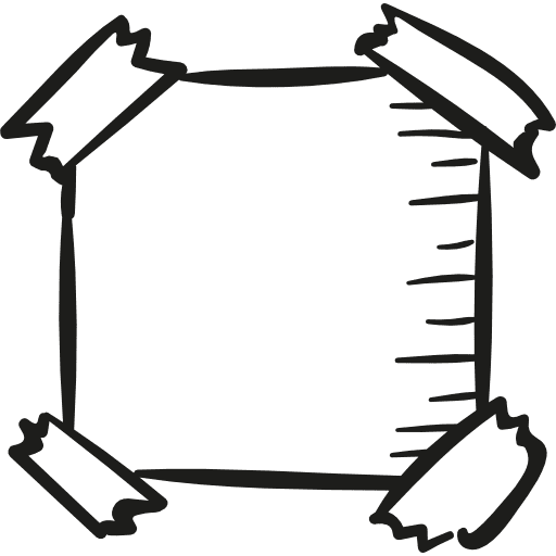 Sellotaped note notes reminder remind icon