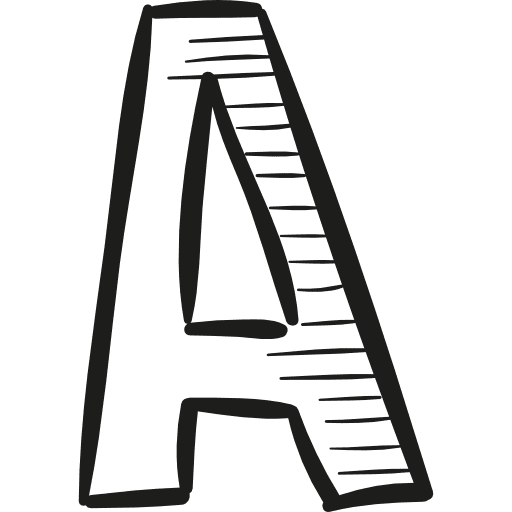 Capital letter a shapes font letters icon
