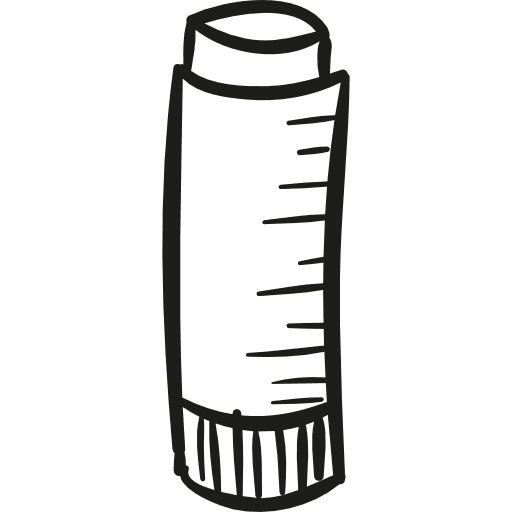 Glue stick sticky adhesive scholar icon