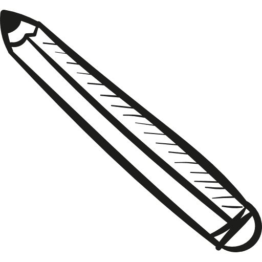 Pencil for studying writing drawing pencil icon
