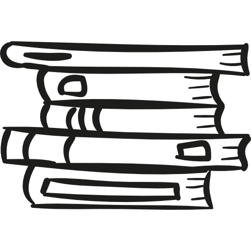 Stack of books library education reading icon