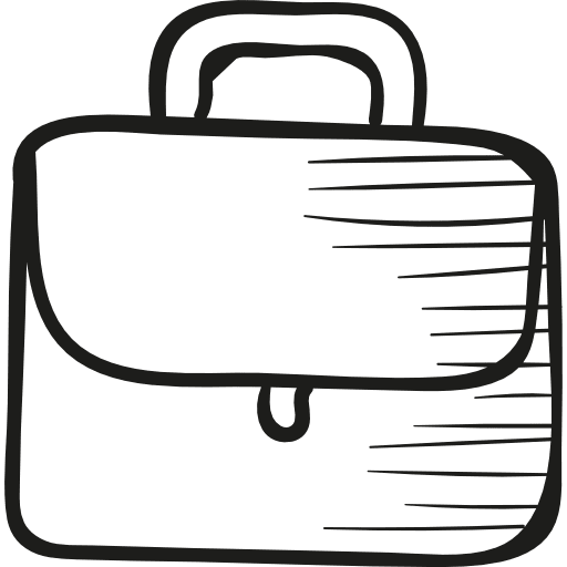 Briefcarrier with handle travelling briefcases suitcases icon