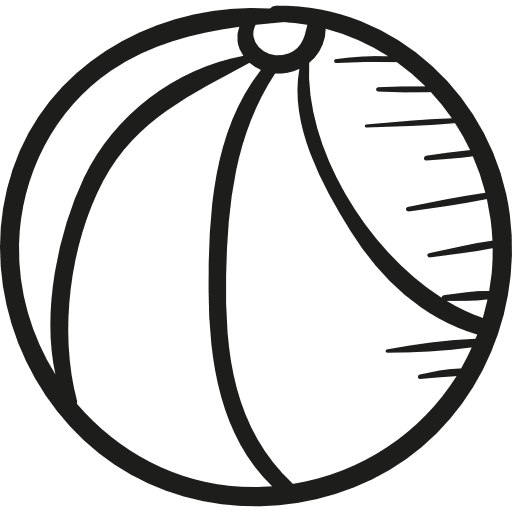 Draw basketball ball sports playground sports ball icon