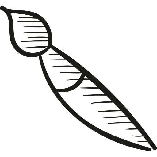 School paint brush art painting artistic icon