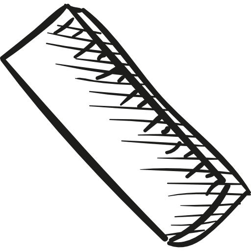 School ruler geometry measurement measure icon