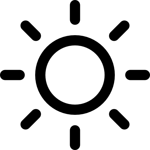 Sunny day sun climate summer icon