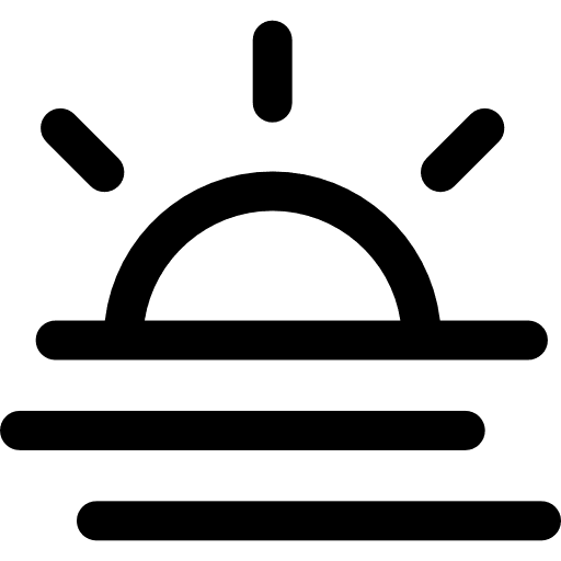 Foggy mist weather fogg icon