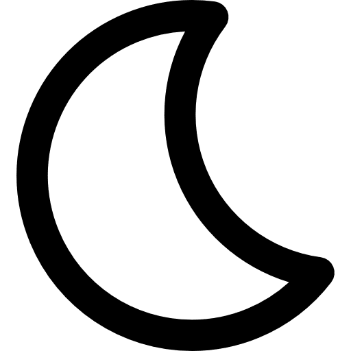 Night half moon moon phases moon icon