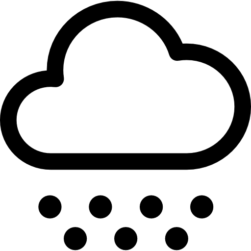 Sleet snow rain weather icon