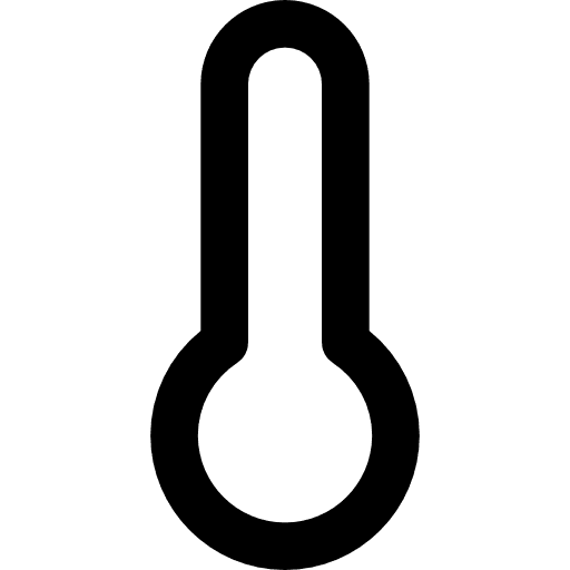 Temperature cold measurement thermometer icon