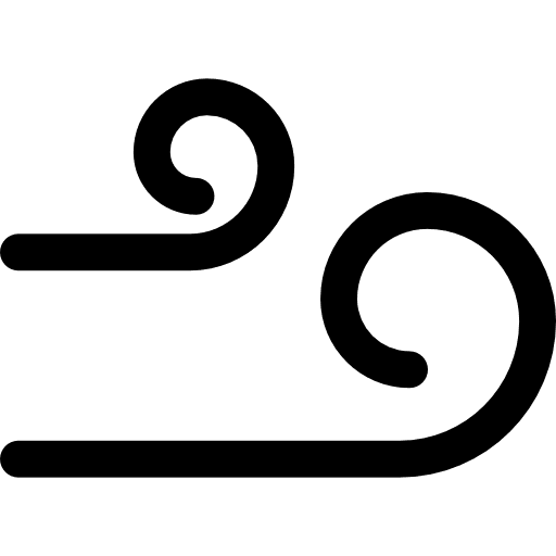 Breeze weather air flow climate icon