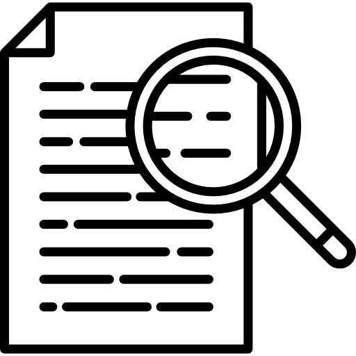 Search enquiry overview document icon