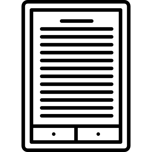 Ebook multimedia reader reading icon