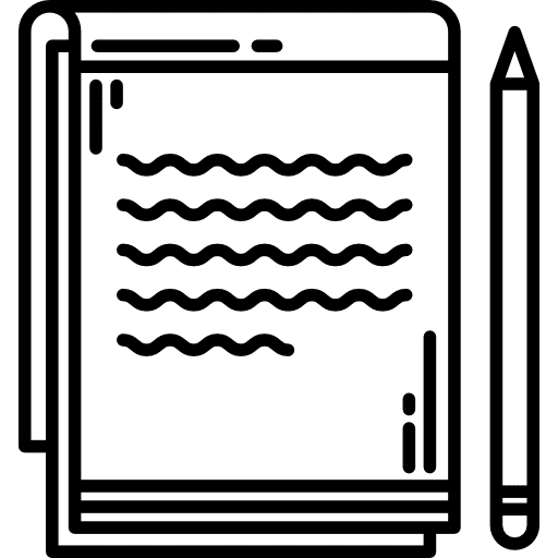 Notebook business address book tools and utensils icon