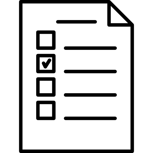 Test test examination tasks icon