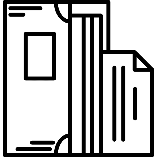 Folder files documents education icon