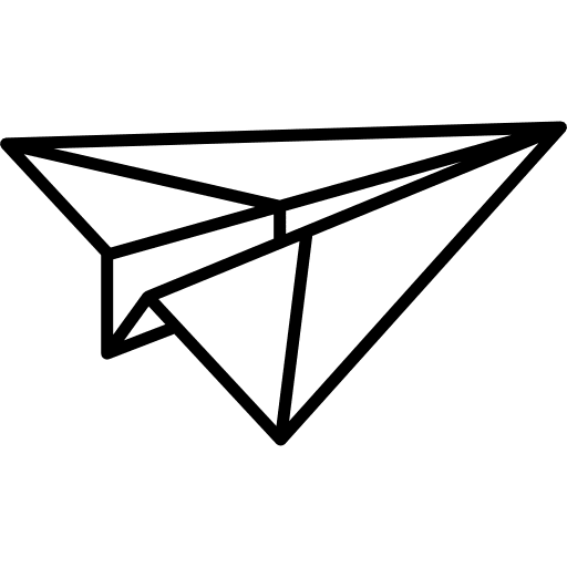 Paper plane paper plane direct message icon