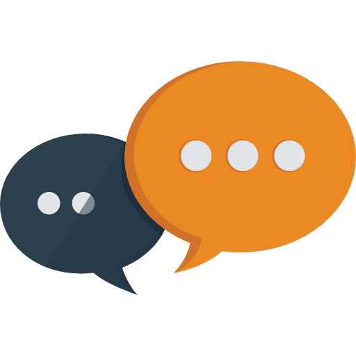 Chat communication speech bubble conversation icon