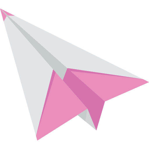 Paper plane airplane origami communications childhood icon