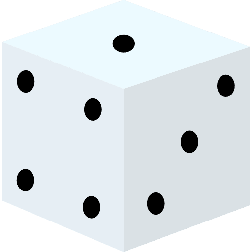Dice luck gambling dice icon