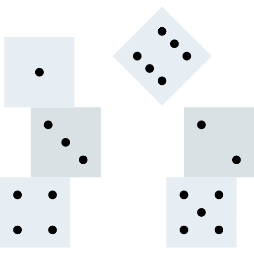 Dices casino entertainment game icon