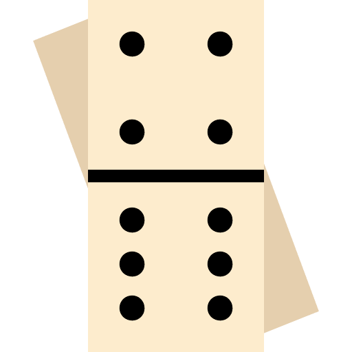 Domino game gaming pieces icon