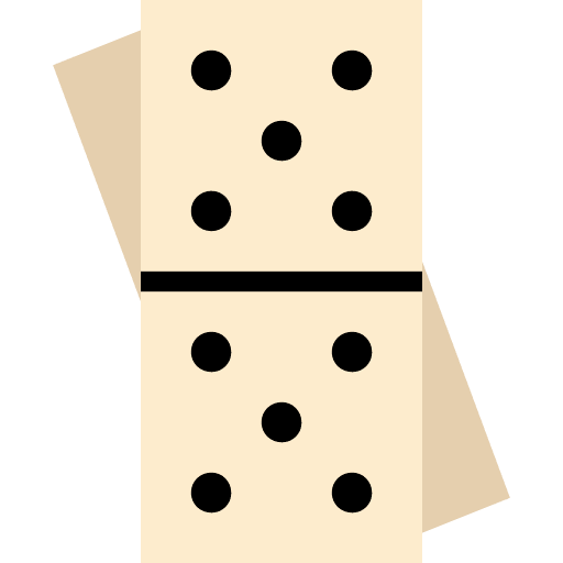 Domino game pieces domino icon