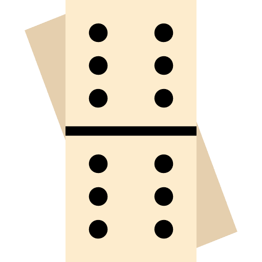 Domino pieces game gaming icon