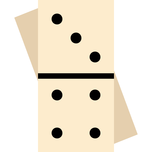 Domino game pieces gaming icon