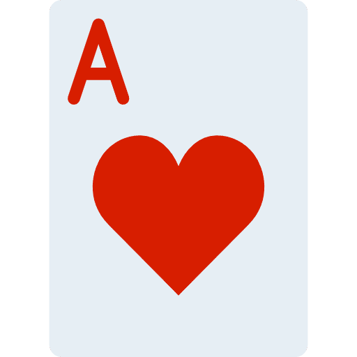 Poker cards casino hearts icon