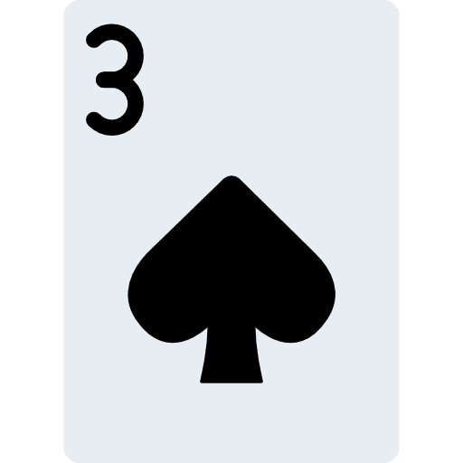 Poker casino gaming spades icon