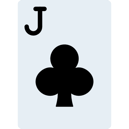 Poker clubs casino cards icon