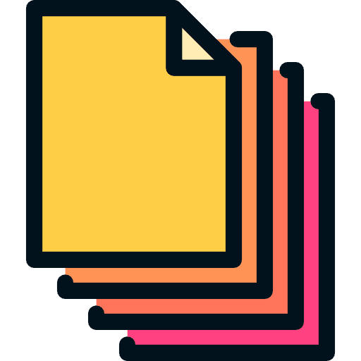 Blank page web page interface list icon