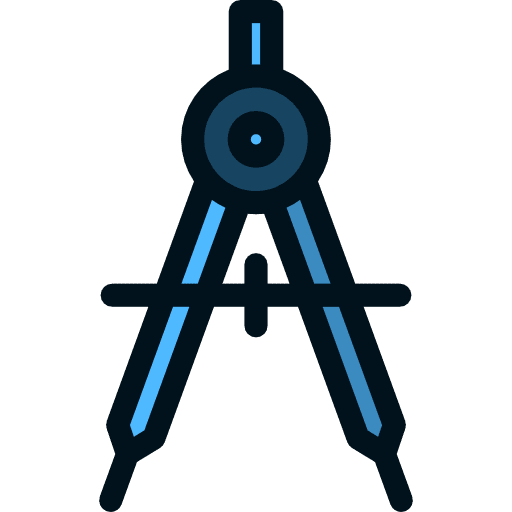 Carpentry circle office material carpentry icon