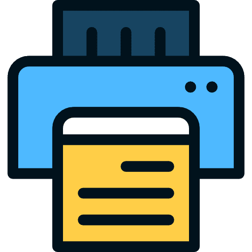 Text lines print text lines printers icon