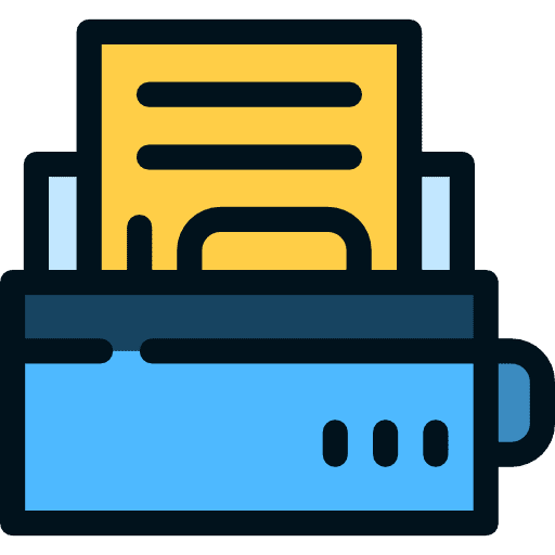 Office material paper technology office material icon