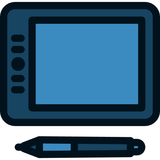 Technological technological drawing pencil icon