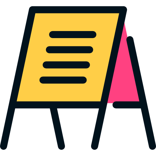 Text lines announcement advertising announcer icon