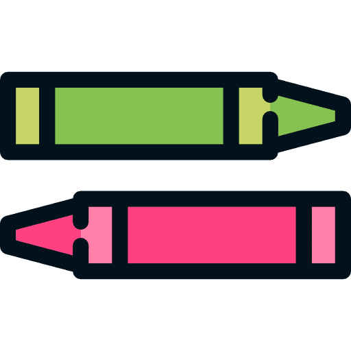 Colouring drawing school material childhood icon