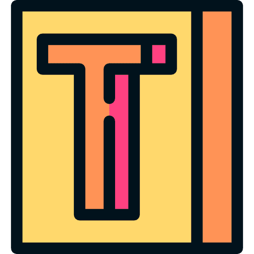 School material book letters school material icon