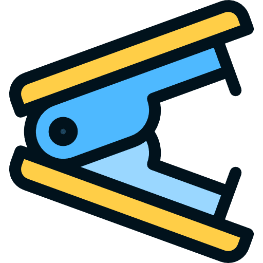 Stapler art and design school office material icon