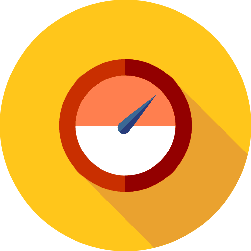 Gauge indicator danger temperature icon
