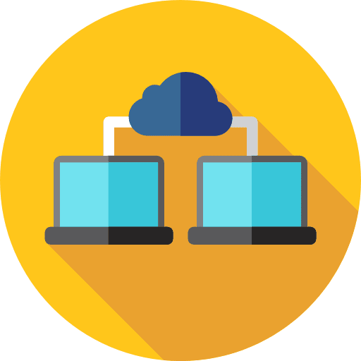 Networking circles networking shapes icon