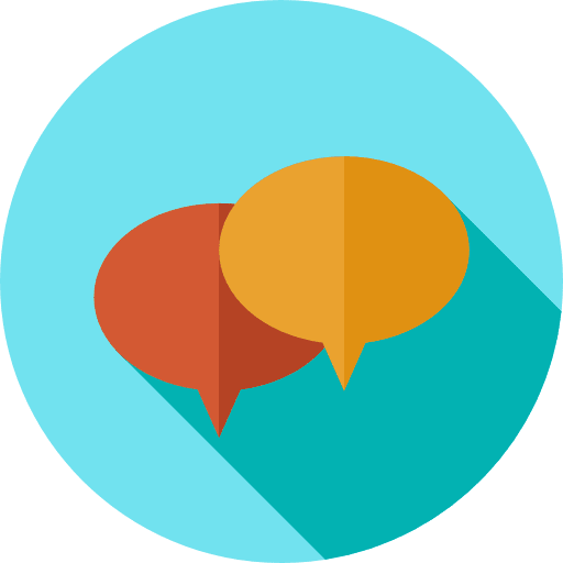 Chat multimedia speech bubble conversation icon
